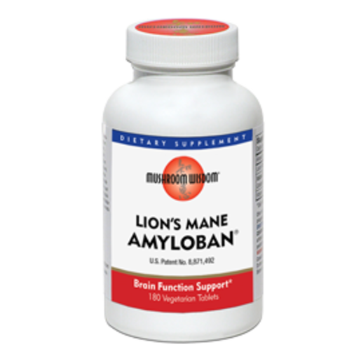 Mushroom Wisdom Lion's Mane Amyloban 180 Tablets bottle