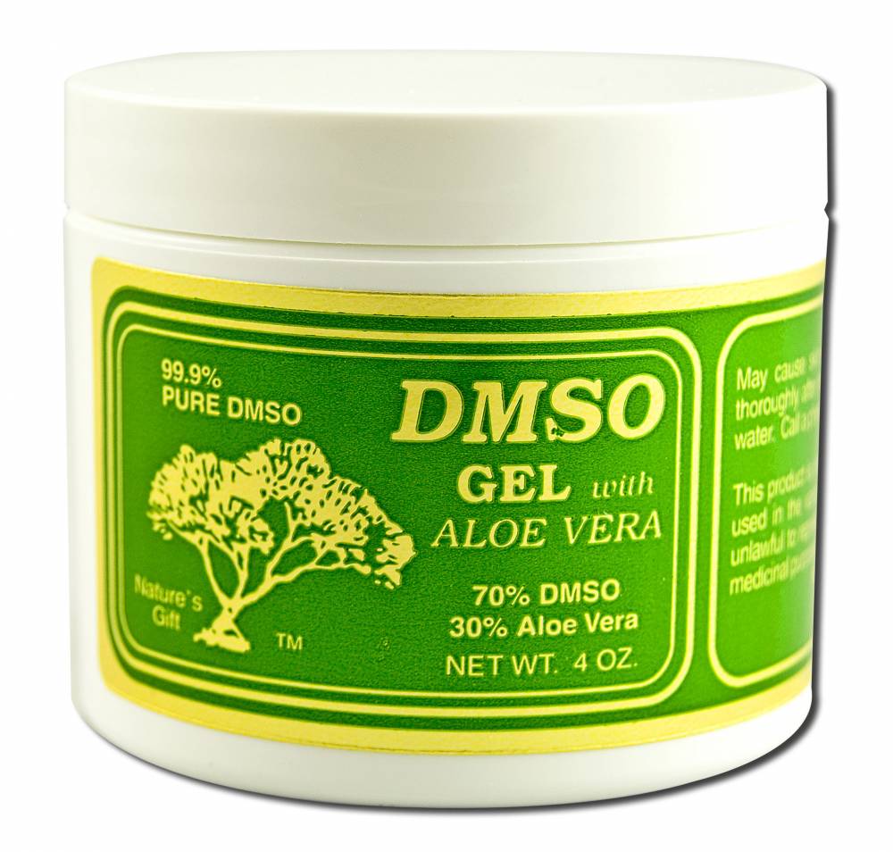 Nature's Gift 70% DMSO Gel with Aloe Vera - 4 oz, front package label