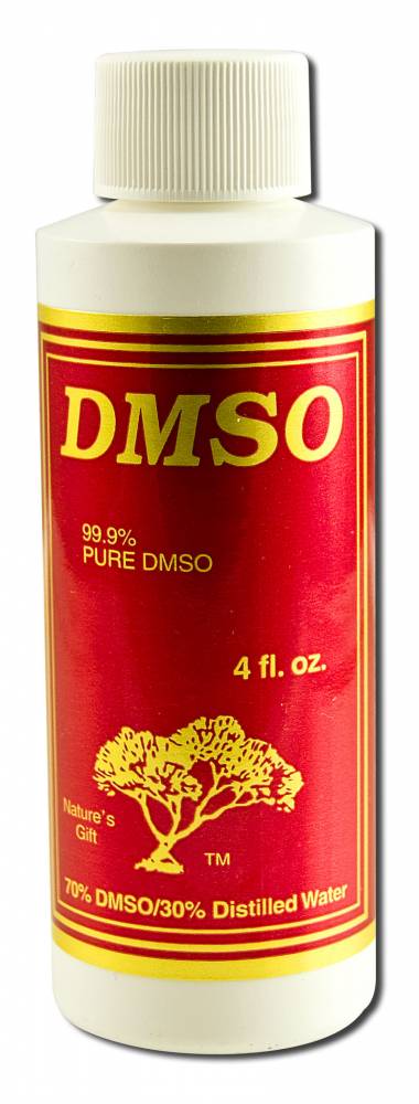 Nature's Gift 70% DMSO Liquid with Distilled Water - 4 fl oz, front package label