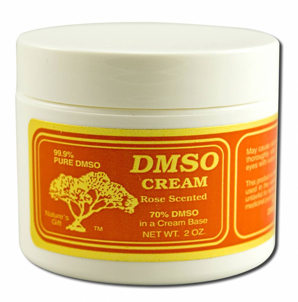 Nature's Gift 70% DMSO Rose-Scented Cream - 2 oz, front package label