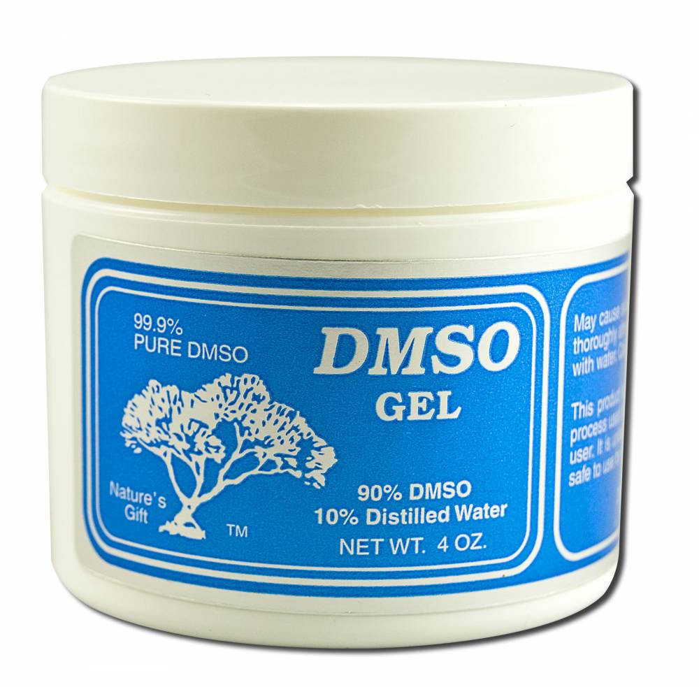 Nature's Gift 90% DMSO Gel with Distilled Water - 4 oz, front package label