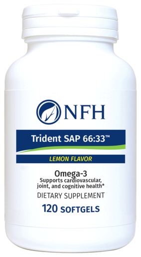 NFH Trident SAP 66:33 Lemon 120 Softgels bottle