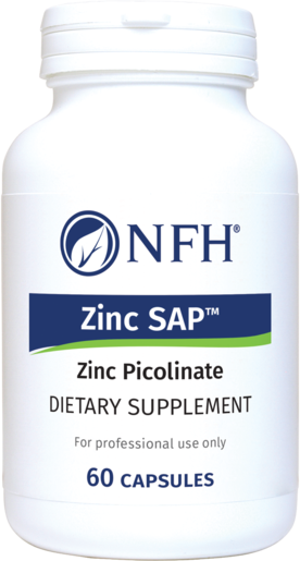 NFH Zinc SAP 60 Capsules bottle
