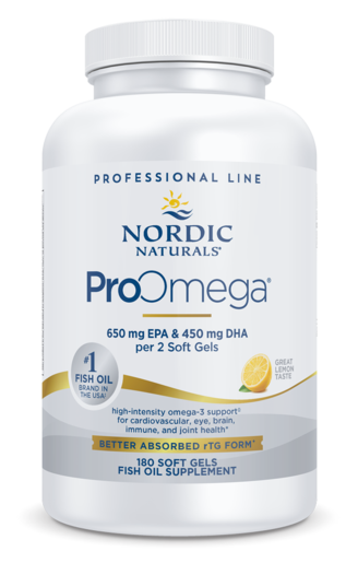 Nordic Naturals ProOmega 180 Softgels package