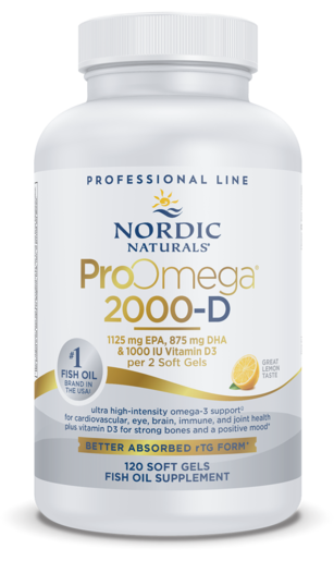 Nordic Naturals ProOmega 2000-D 120 Softgels package