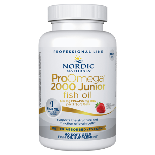 Nordic Naturals ProOmega 2000 Jr. 60 Softgels bottle