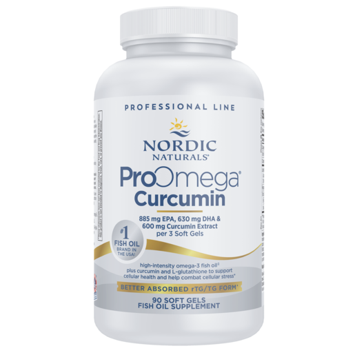 Nordic Naturals ProOmega Curcumin 90 Softgels package