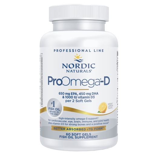 Nordic Naturals ProOmega-D 60 Softgels bottle