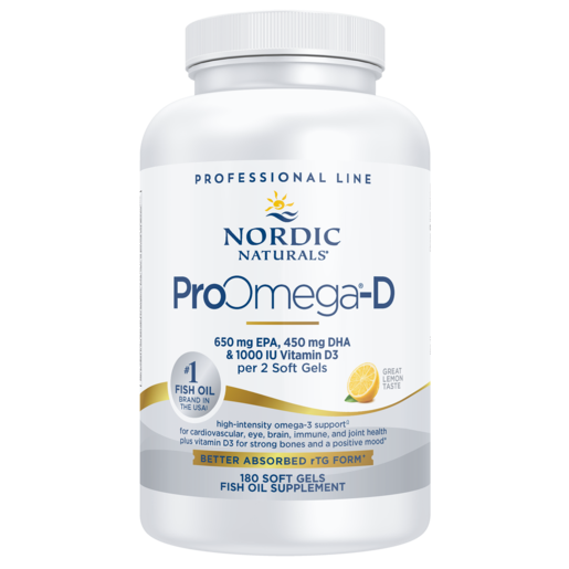 Nordic Naturals ProOmega-D 180 Softgels package