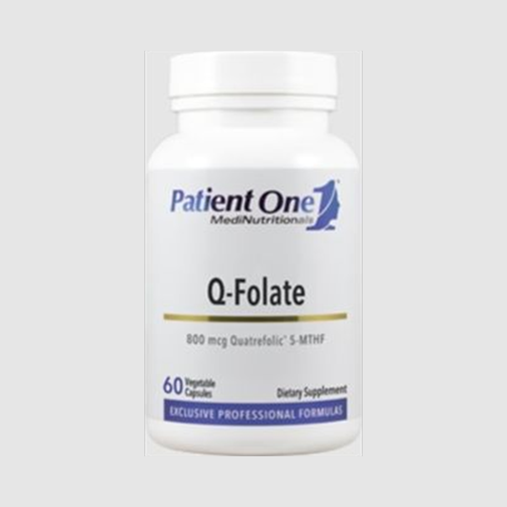 Patient One Q-Folate 5-MTHF 800 mcg 60 Capsules