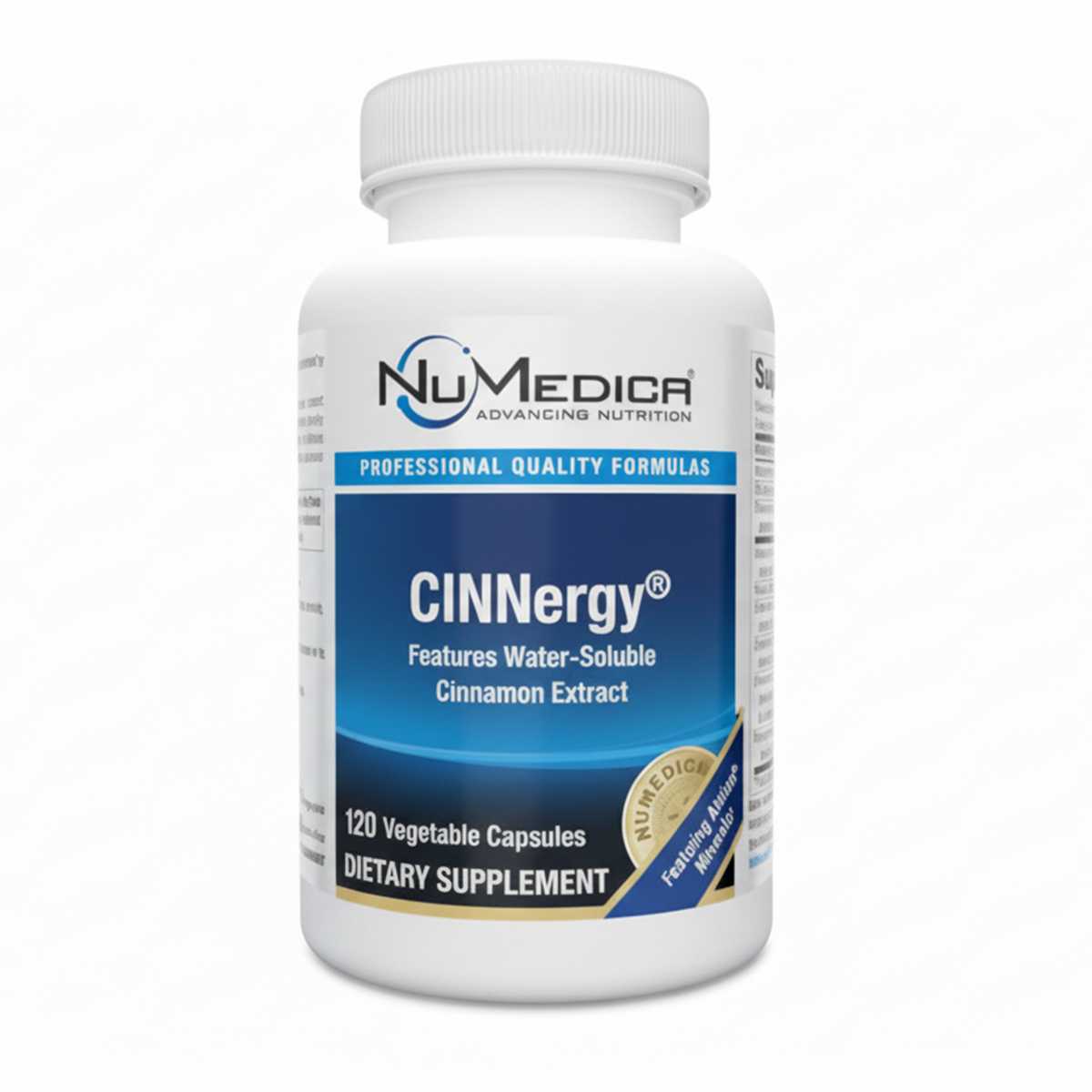 NuMedica CINNergy 120 Vegetable Capsules official full-bottle front image