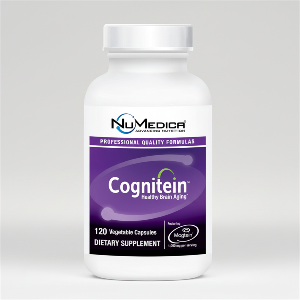 NuMedica Cognitein 120 Vegetable Capsules official full-bottle front image