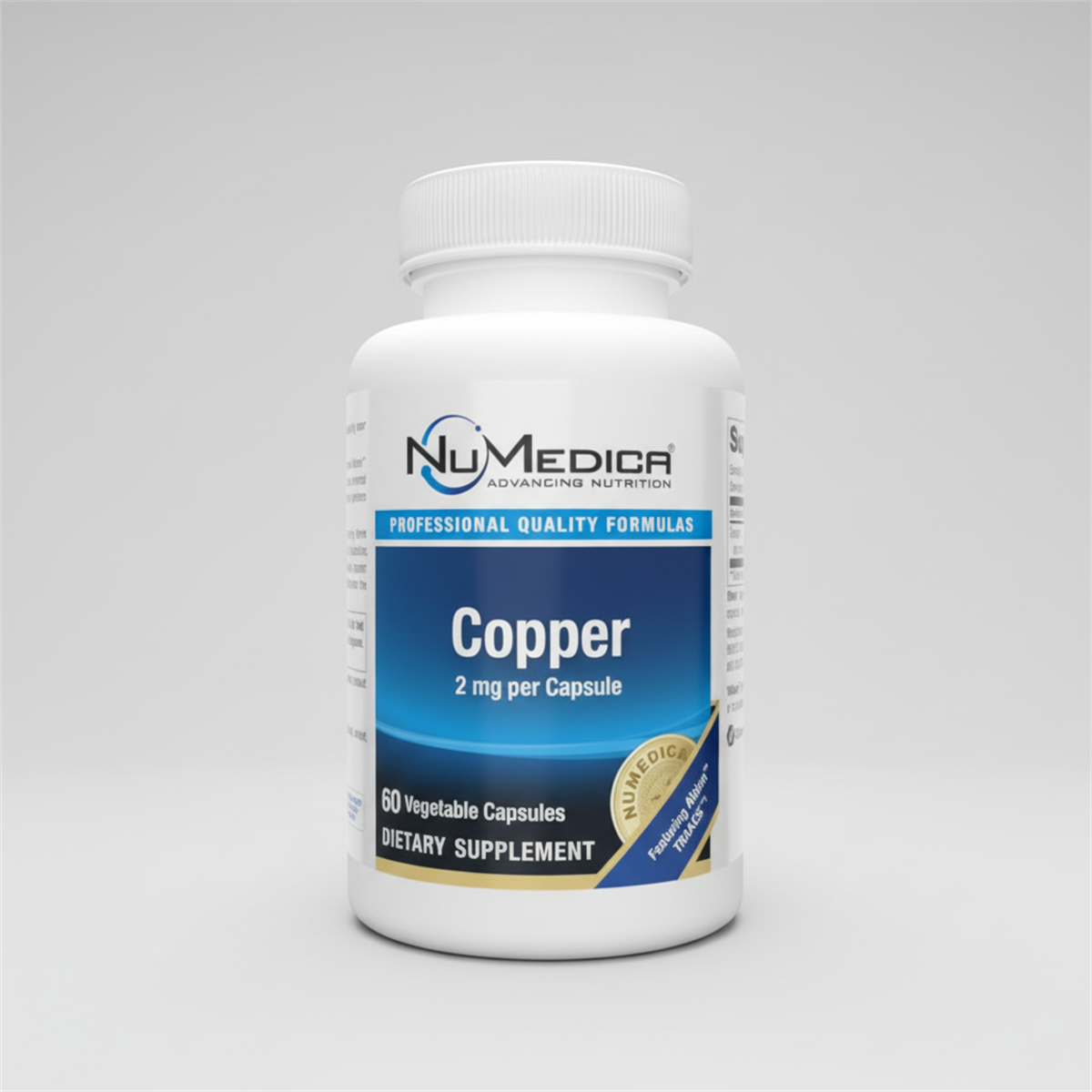 NuMedica Copper 2 mg 60 Vegetable Capsules official full-bottle front image