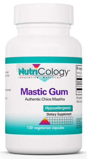 NutriCology Mastic Gum 120 capsules bottle