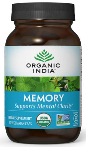 Organic India Memory 90 Capsules – package front