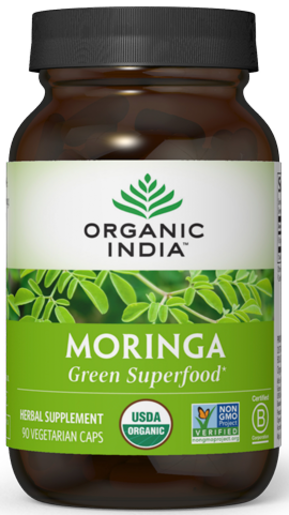 Organic India Moringa 90 Capsules – package front