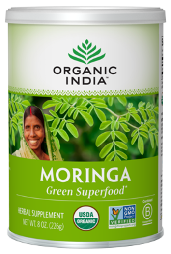 Organic India Moringa Powder 113 Servings – package front