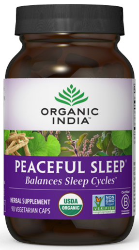 Organic India Peaceful Sleep 90 Capsules – package front