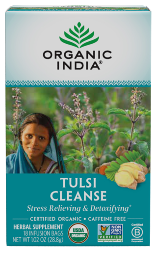 Organic India Tulsi Cleanse 18 Bags – package front