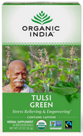 Organic India Tulsi Green 18 Bags – package front