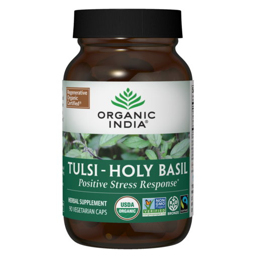 Organic India Tulsi - Holy Basil 90 Capsules – package front