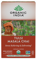 Organic India Tulsi Masala Chai 18 Bags – package front