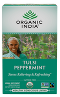 Organic India Tulsi Peppermint 18 Bags – package front