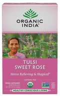 Organic India Tulsi Sweet Rose 18 Bags – package front