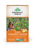 Organic India Tulsi Turmeric Ginger 18 Bags – package front