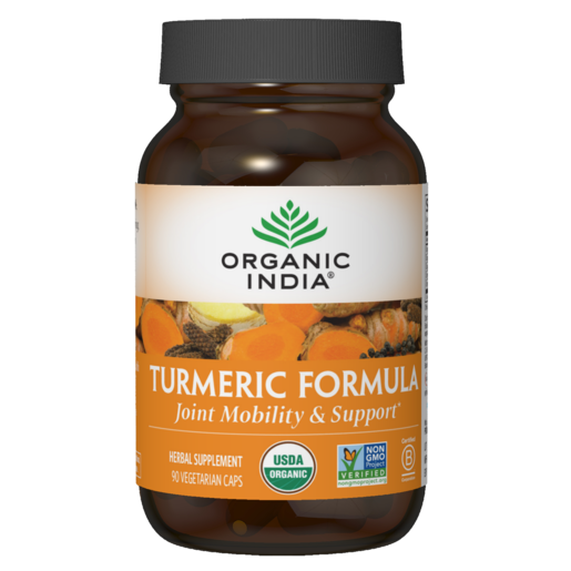 Organic India Turmeric Formula 90 Capsules – package front