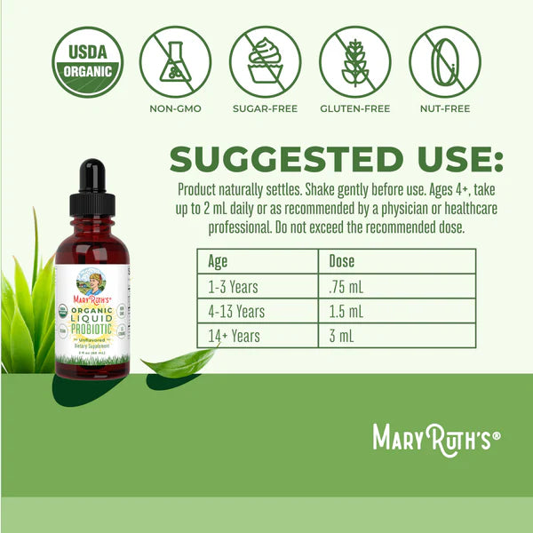 MaryRuth's Organic Liquid Probiotic 2 oz