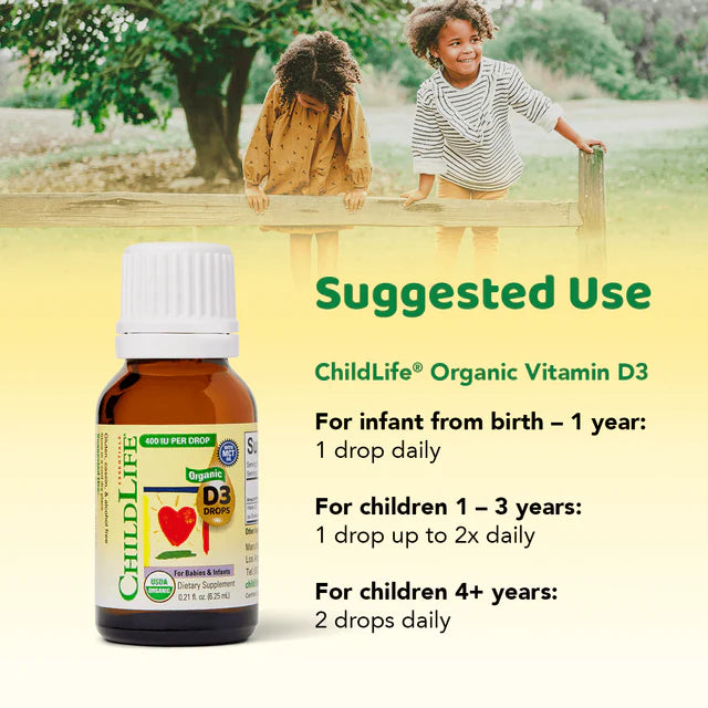 Childlife Organic Vitamin D3 0.21 fl oz 6.25ml