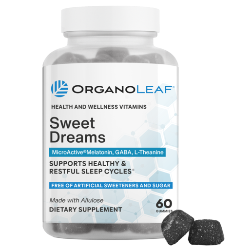 Organoleaf Sweet Dreams Gummies – 60 Count bottle front