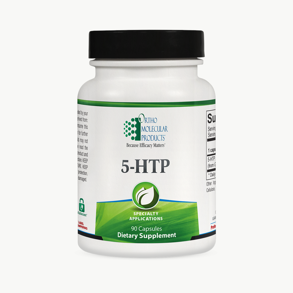 Ortho Molecular Products 5-HTP 90 Capsules official uniform front v5 1200x1200