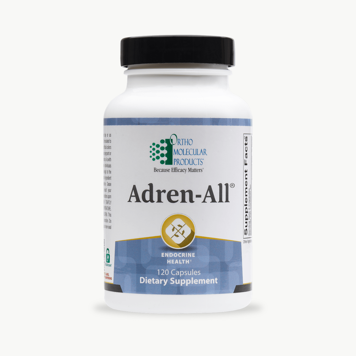 Ortho Molecular Products Adren-All 120 Capsules official uniform front v5 1200x1200