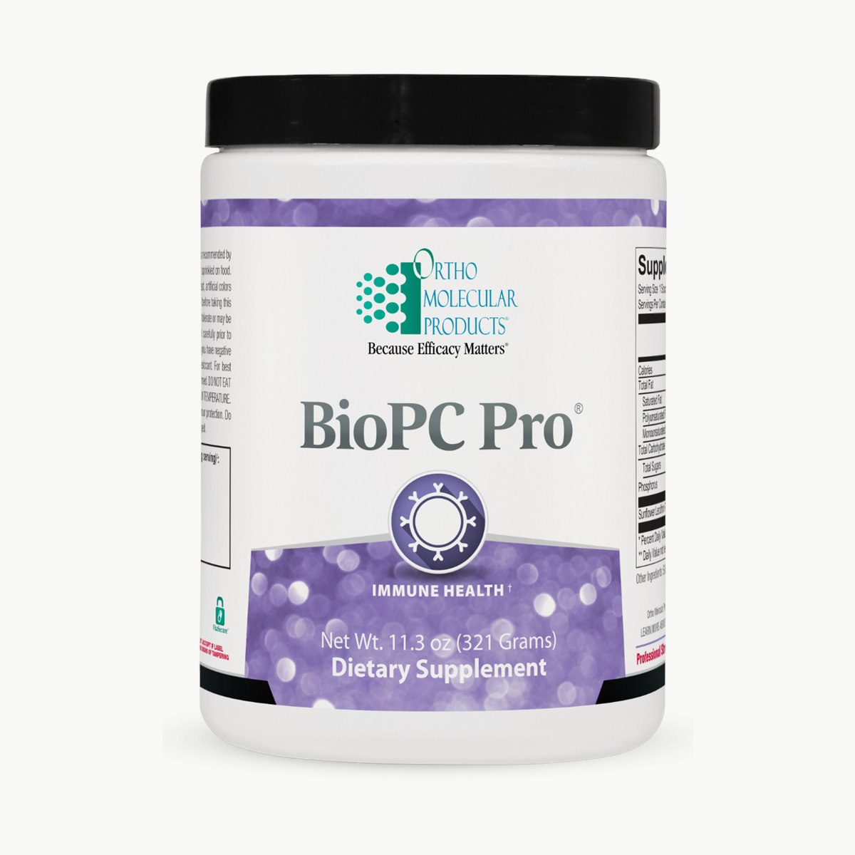 Ortho Molecular Products BioPC Pro Powder 30 Servings official uniform front v5 1200x1200
