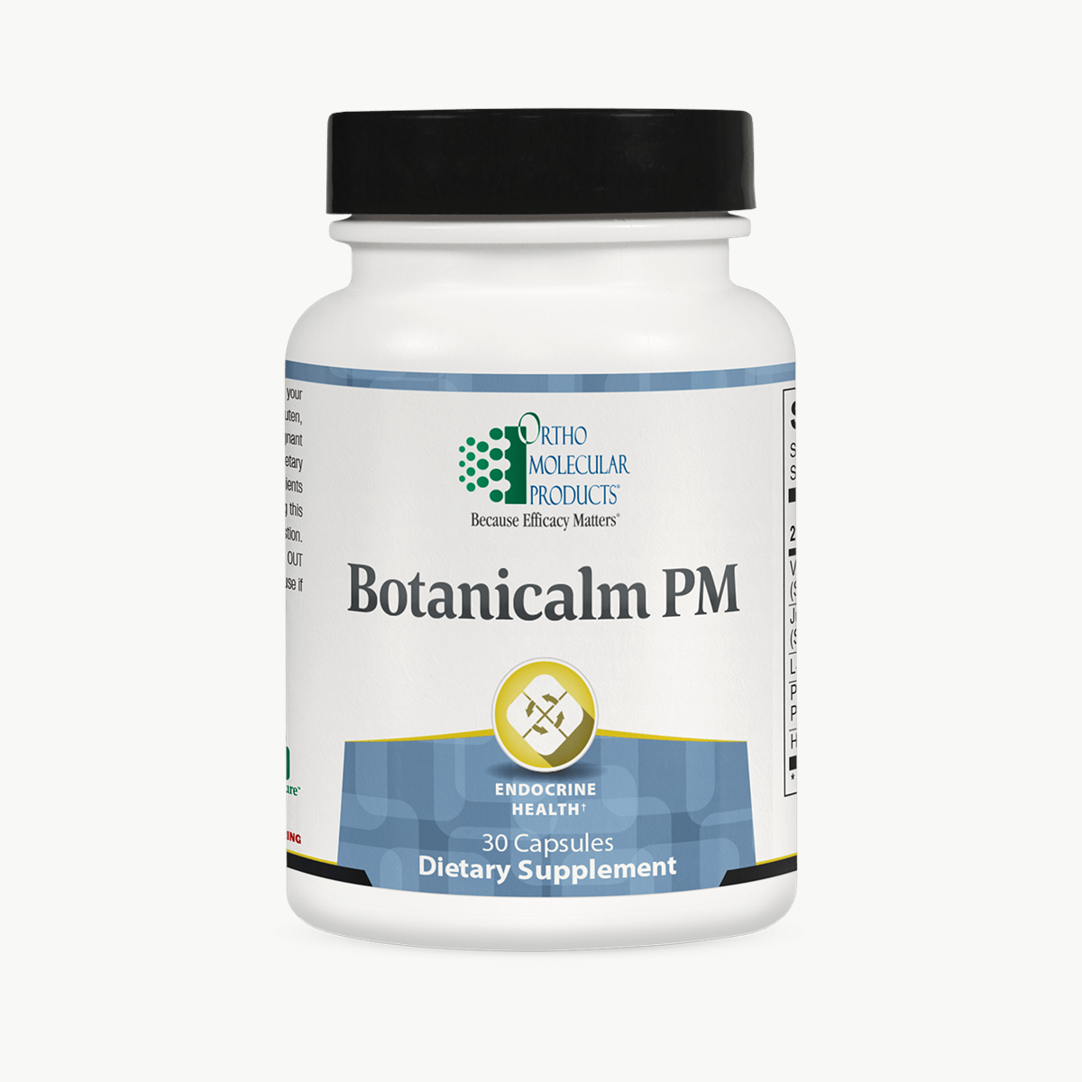 Ortho Molecular Products Botanicalm PM 30 Capsules official uniform front v5 1200x1200