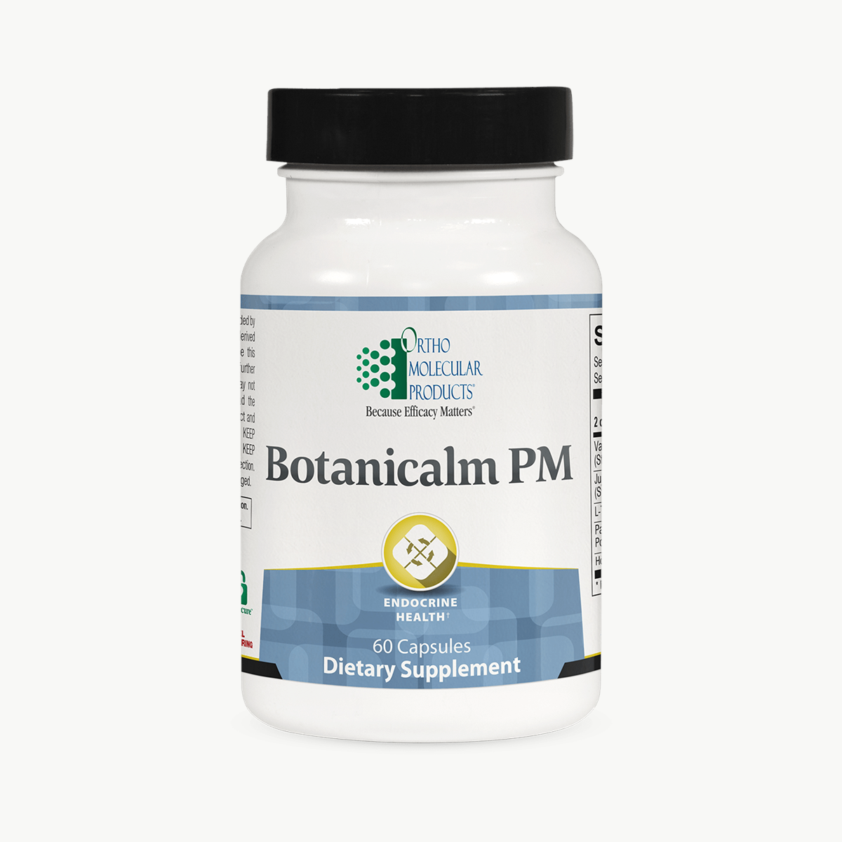 Ortho Molecular Products Botanicalm PM 60 Capsules official uniform front v5 1200x1200