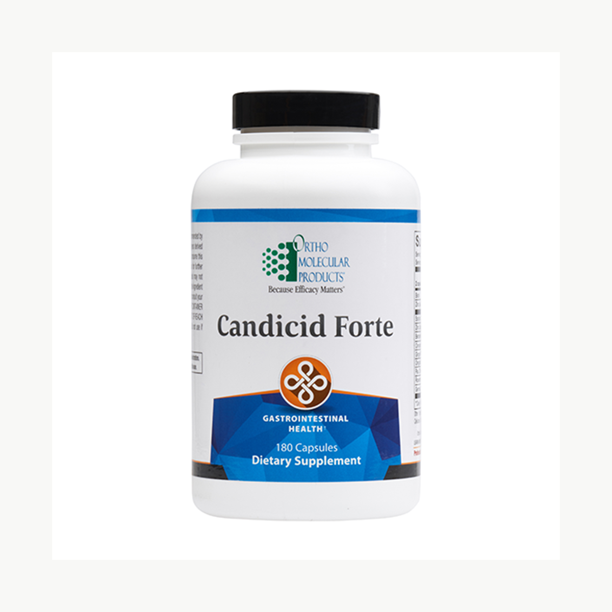 Ortho Molecular Products Candicid Forte 180 Capsules official uniform front v5 1200x1200