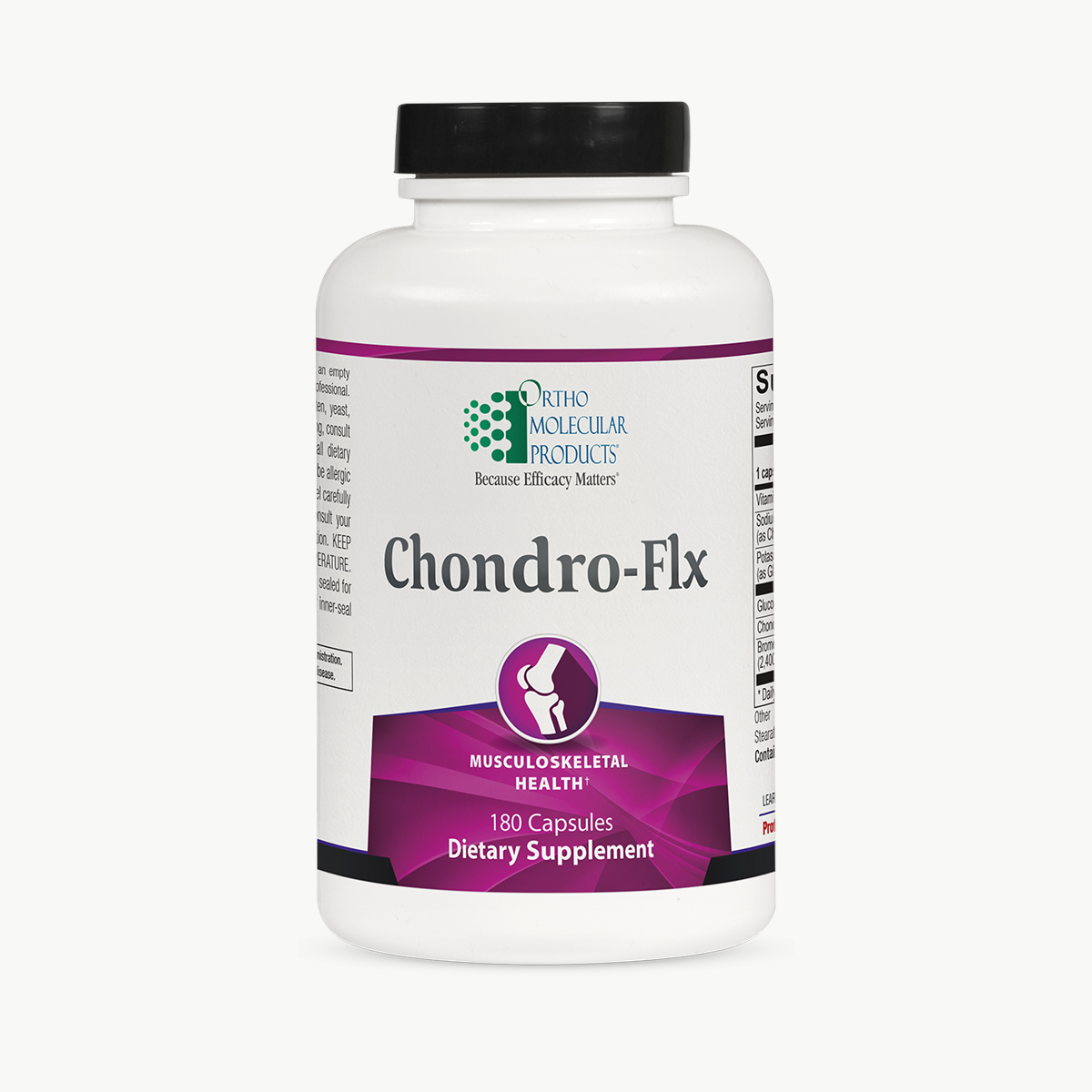 Ortho Molecular Products Chondro-Flx 180 Capsules official uniform front v5 1200x1200