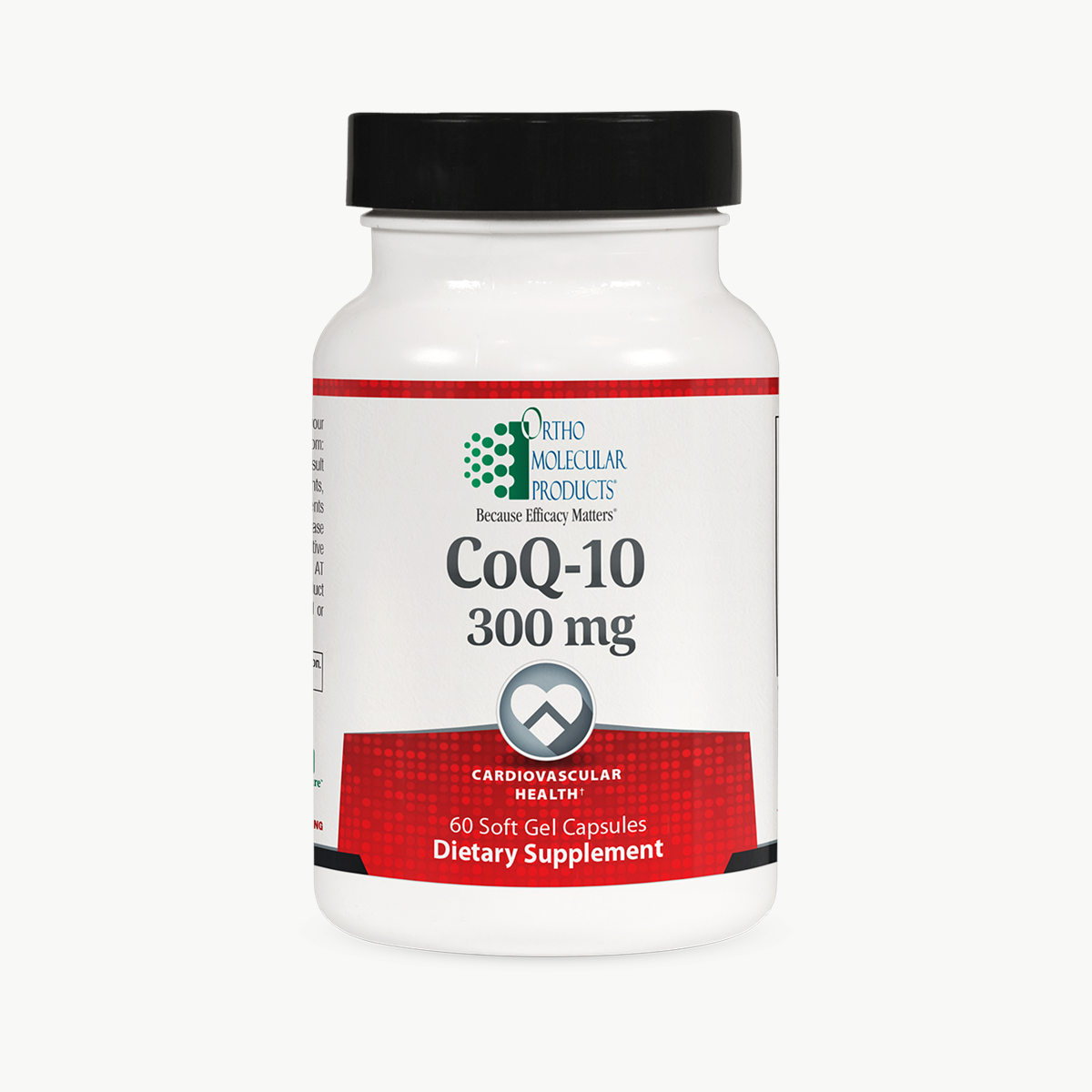 Ortho Molecular Products CoQ-10 300 mg 60 Softgels official uniform front v5 1200x1200