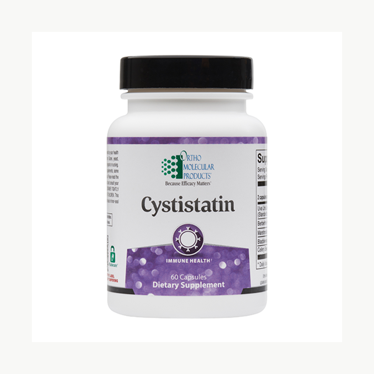 Ortho Molecular Products Cystistatin 60 Capsules official uniform front v5 1200x1200
