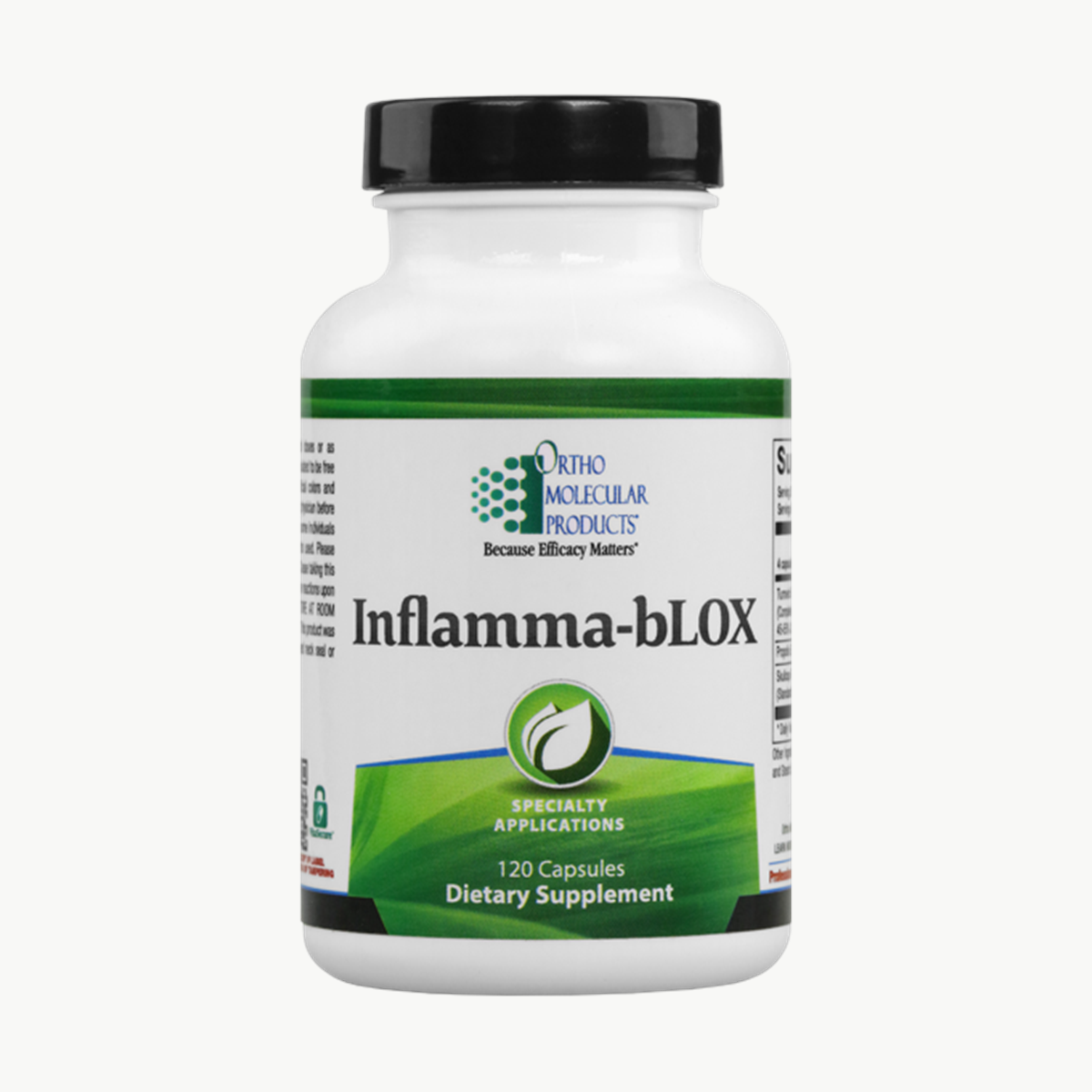 Ortho Molecular Products Inflamma-bLOX 120 Capsules official uniform front v5 1200x1200