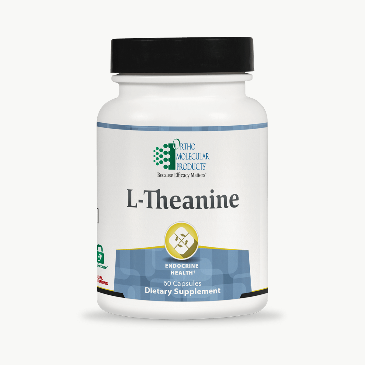 Ortho Molecular Products L-Theanine 60 Capsules official uniform front v5 1200x1200