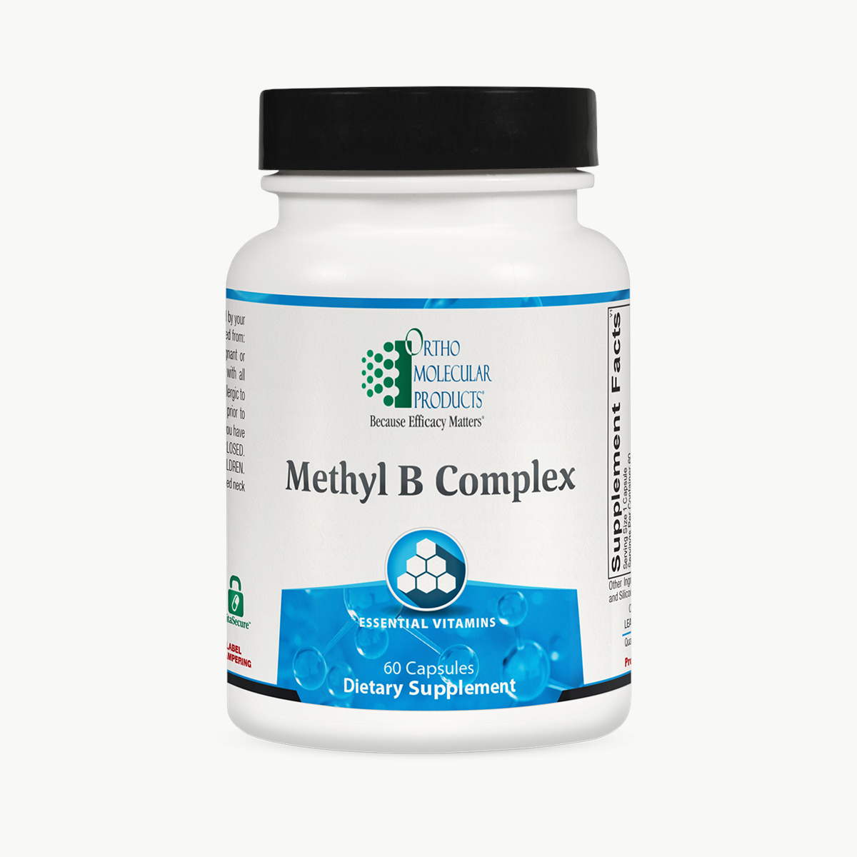 Ortho Molecular Products Methyl B Complex 60 Capsules official uniform front v5 1200x1200