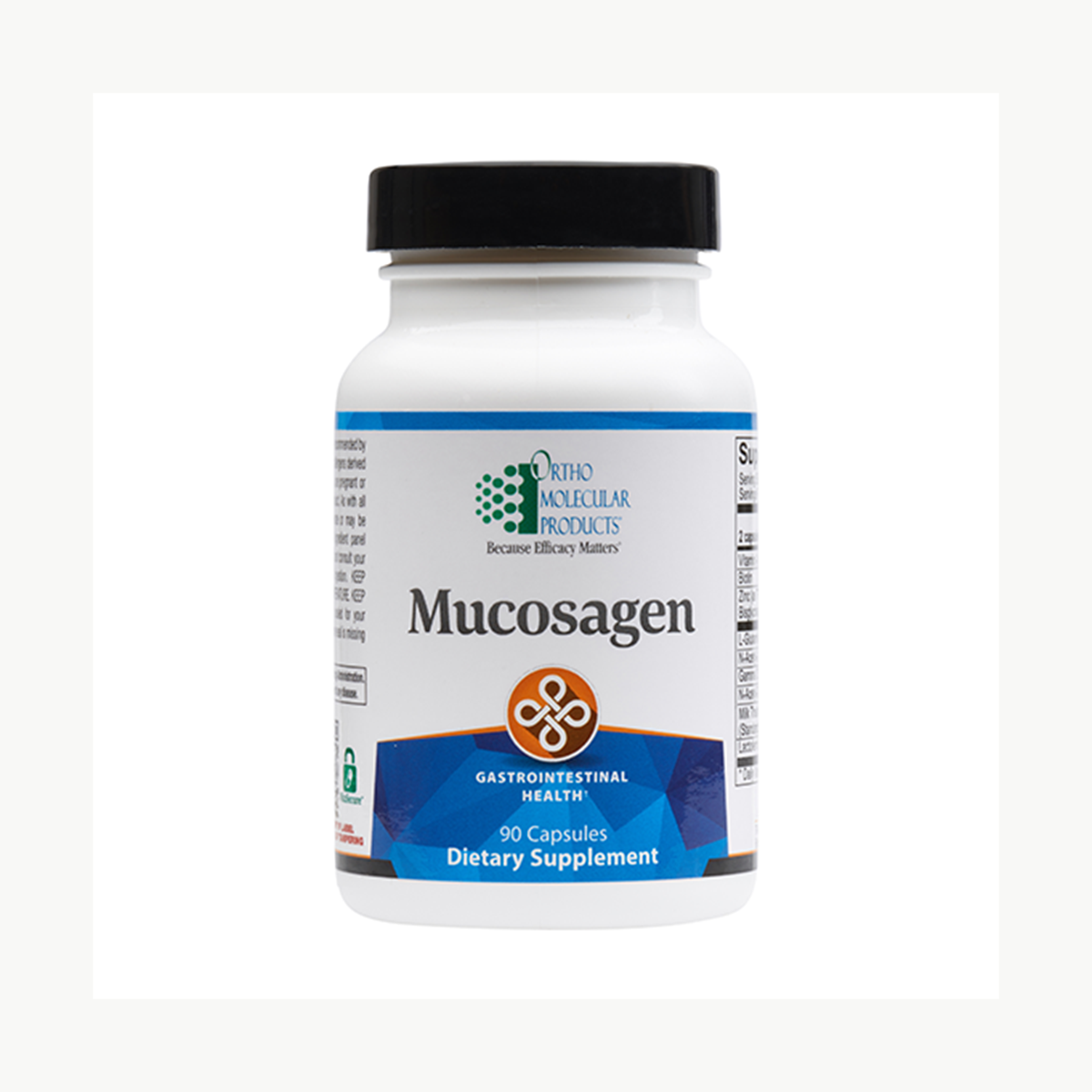 Ortho Molecular Products Mucosagen 90 Capsules official uniform front v5 1200x1200