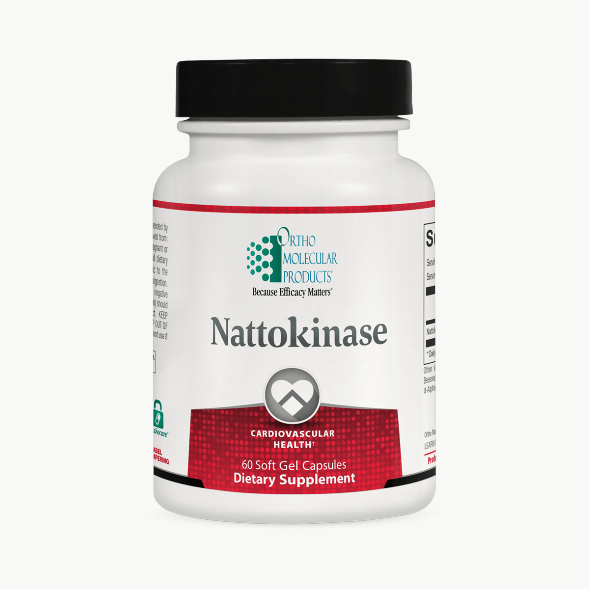 Ortho Molecular Products Nattokinase 60 Softgels official uniform front v5 1200x1200