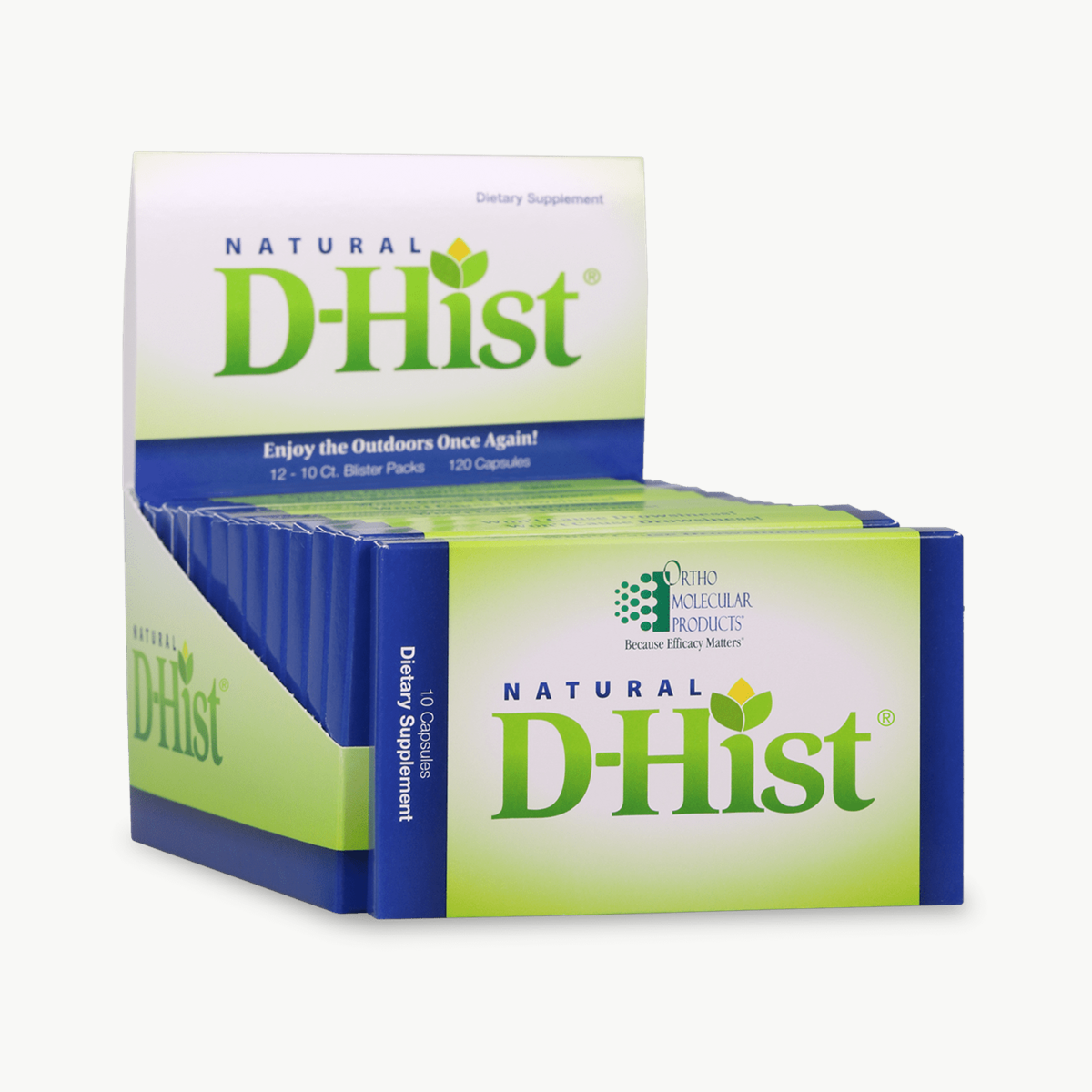 Ortho Molecular Products Natural D-Hist 120 Capsules official uniform front v5 1200x1200