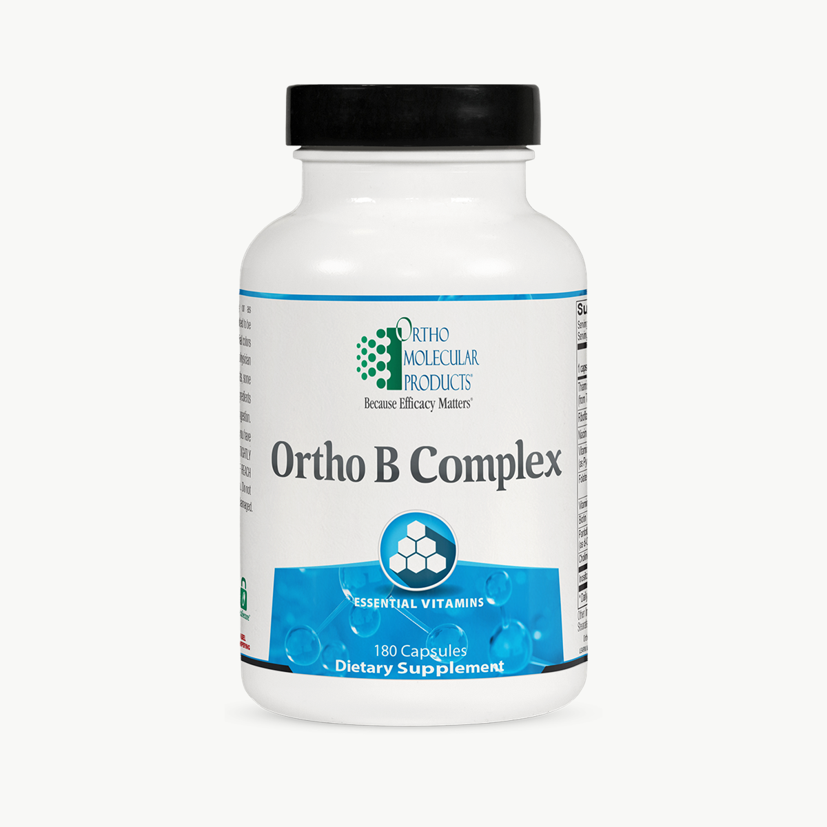 Ortho Molecular Products Ortho B Complex 180 Capsules official uniform front v5 1200x1200
