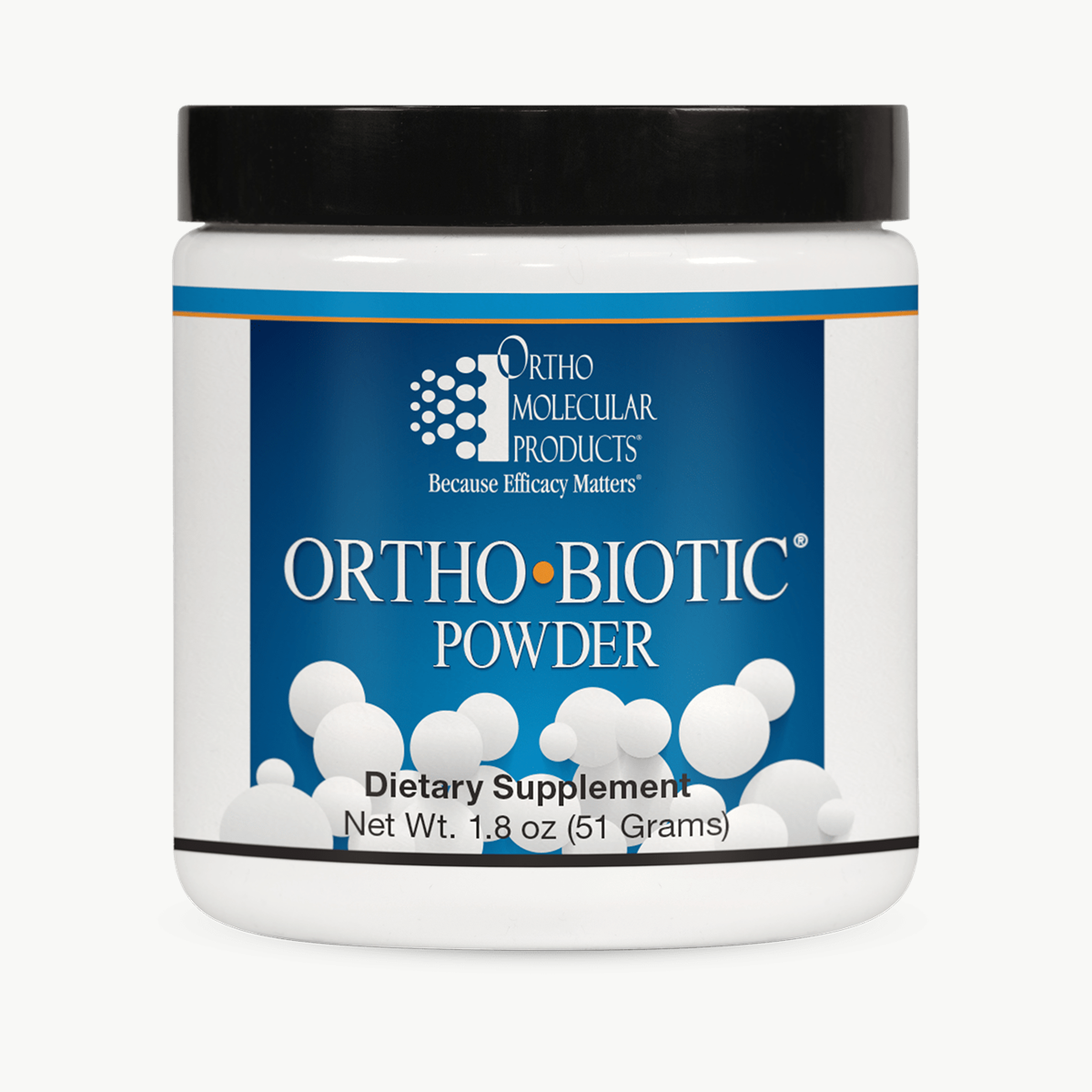 Ortho Molecular Products Ortho Biotic Powder 30 Servings official uniform front v5 1200x1200